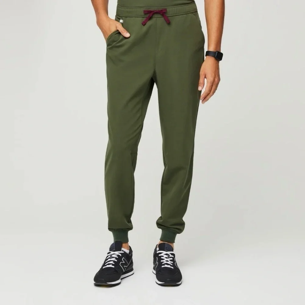 Figs Tansen Jogger Scrub Pants Limited Edition Dark Olive Small Short